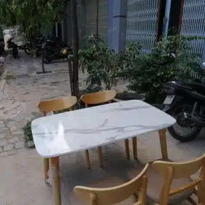 Bàn ăn mặt giả đá 1m2