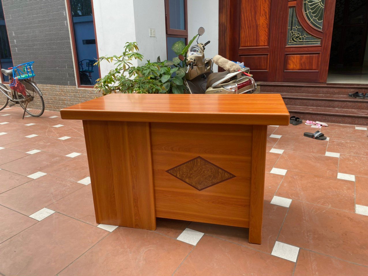 BÀN PU hộc liền 1m2 x60
