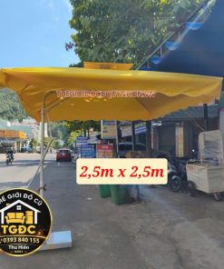 DÙ LỆCH TÂM VUÔNG 2.5M - MÀU VÀNG
