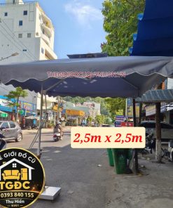 DÙ LỆCH TÂM VUÔNG 2.5M - MÀU XÁM