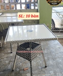 BÀN GẠCH NHỰA GIẢ MÂY TL