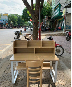 BÀN HỌC CÓ KỆ SÁCH - TỰ NHIÊN