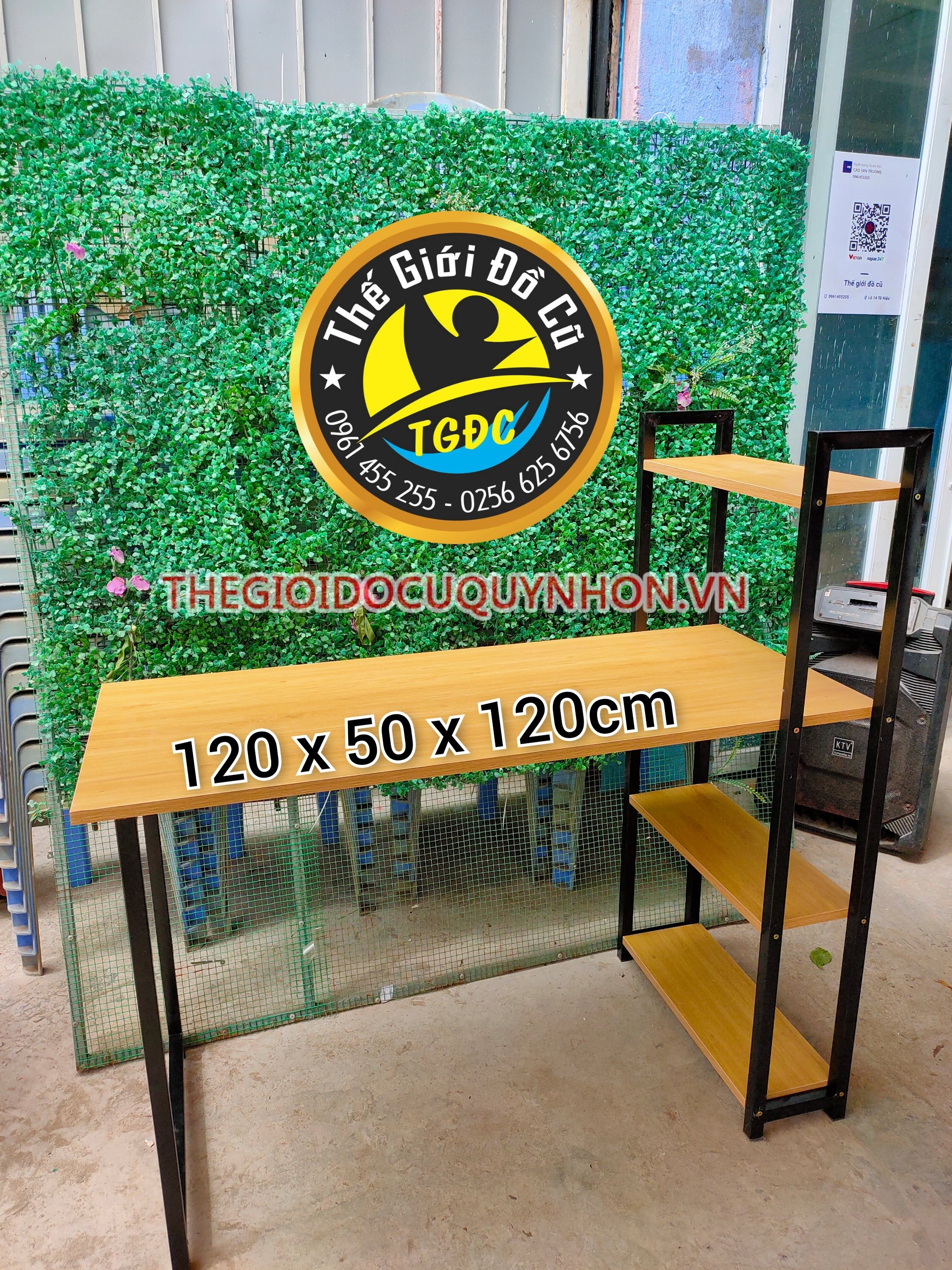 bàn làm việc kệ 4 tầng 1