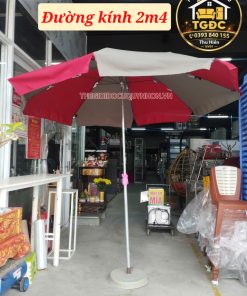 DÙ TRÒN CHÂN SẮT 2.4M