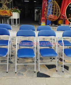 GHẾ XẾP VĂN PHÒNG NỆM XANH TL
