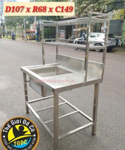 LAVABO CÔNG NGHIỆP ĐƠN CÓ KỆ CHỜ