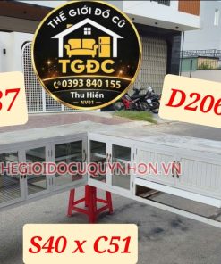 TỦ BẾP TREO NHÔM KÍNH
