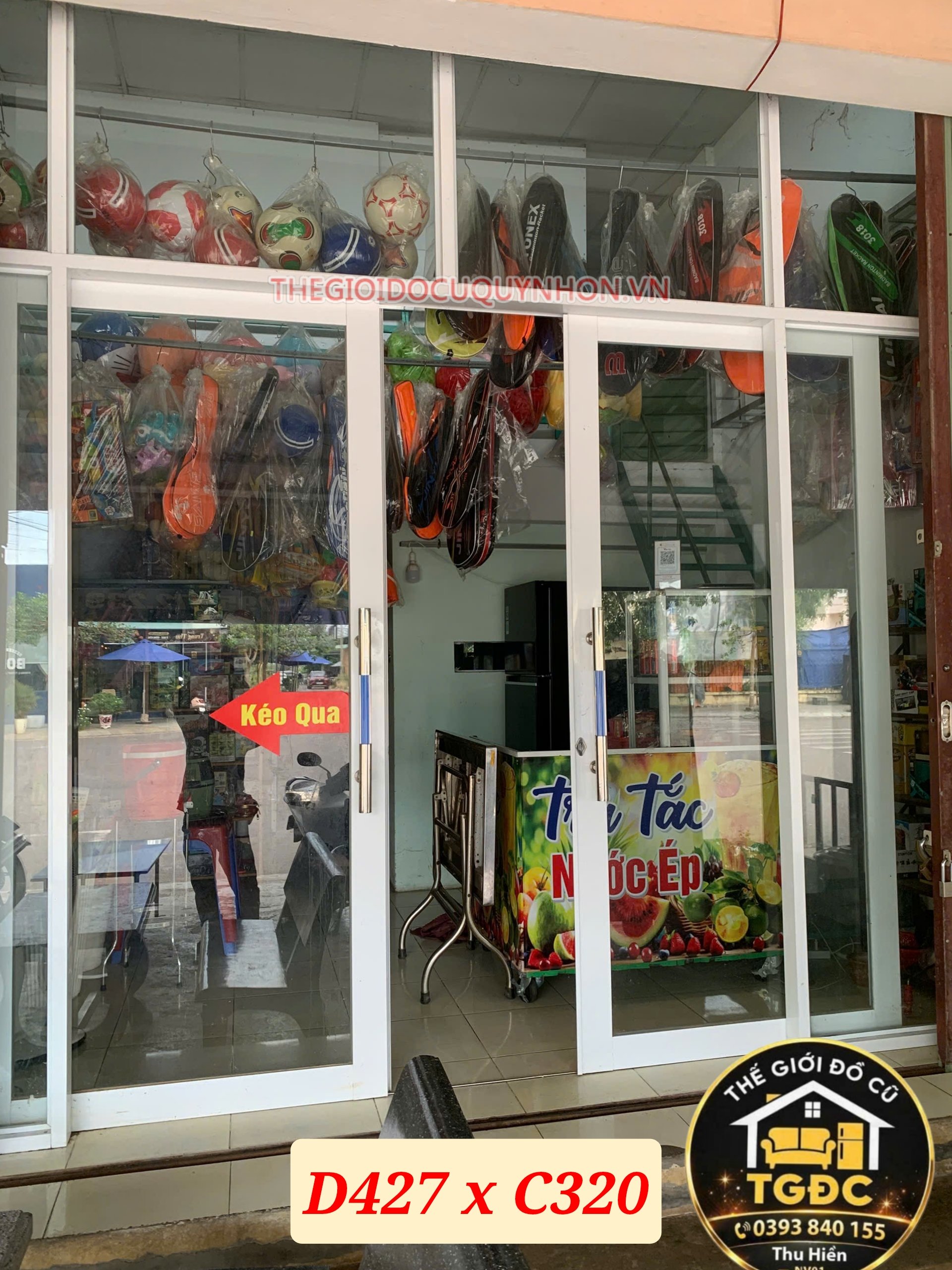 bộ cữa nhôm kính 1
