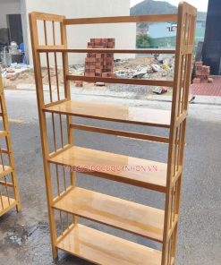 KỆ GỖ 05 TẦNG D75