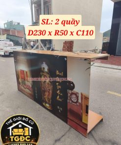QUẦY MDF NÂU D230