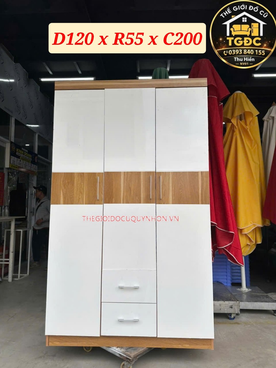 tủ quần áo MDF 03 cánh 1