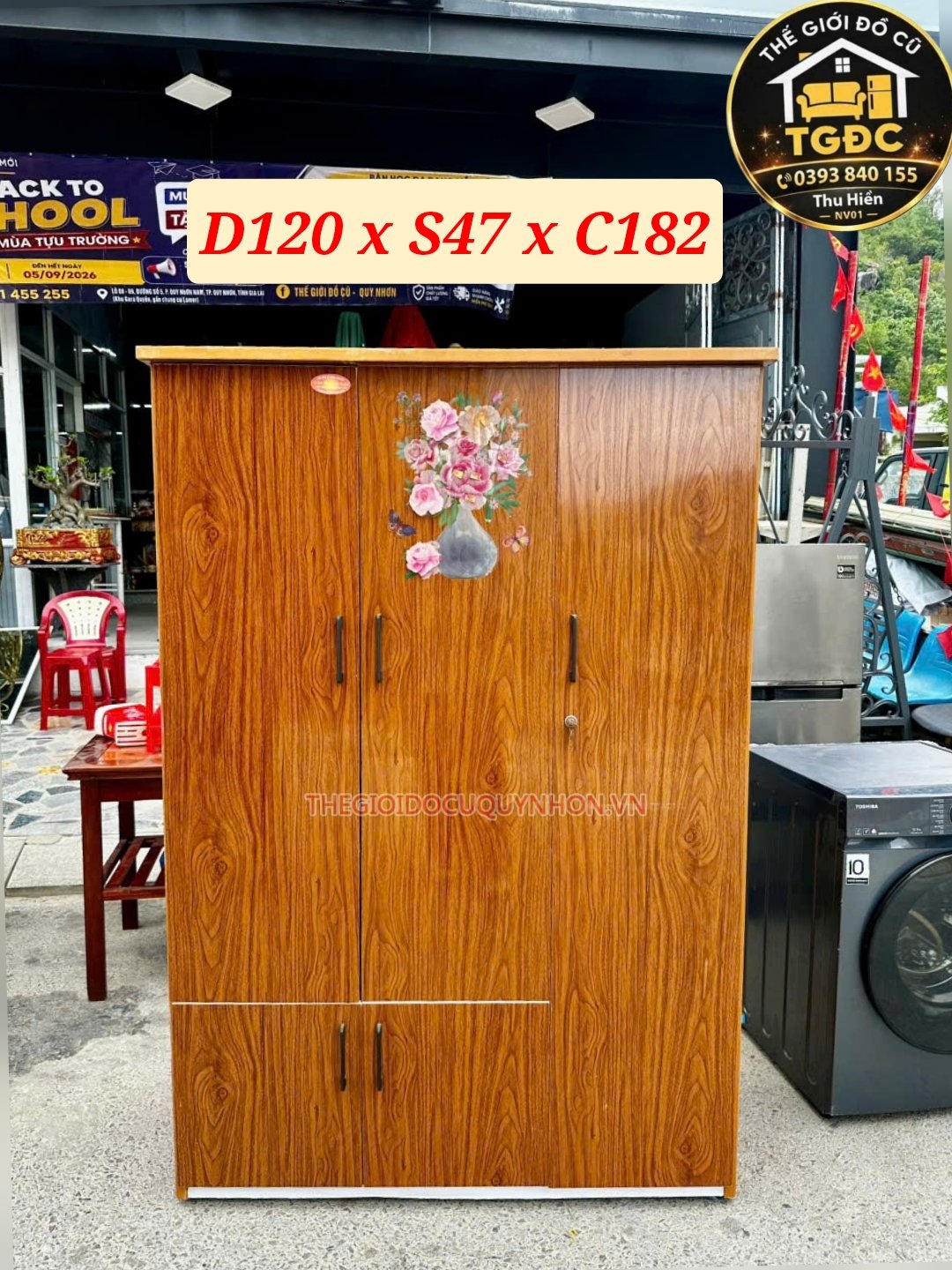 tủ quần áo nhựa 3 cánh 1